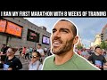 I ran my first marathon with only 8 weeks of training
