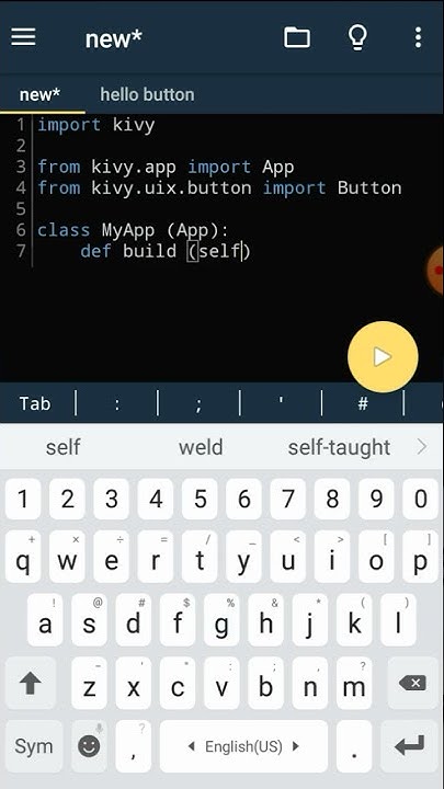 How to make a button on pydroid3 | Python #py3 #python #turtle # ...
