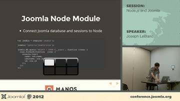 Node.js and Joomla - Joseph LeBlanc