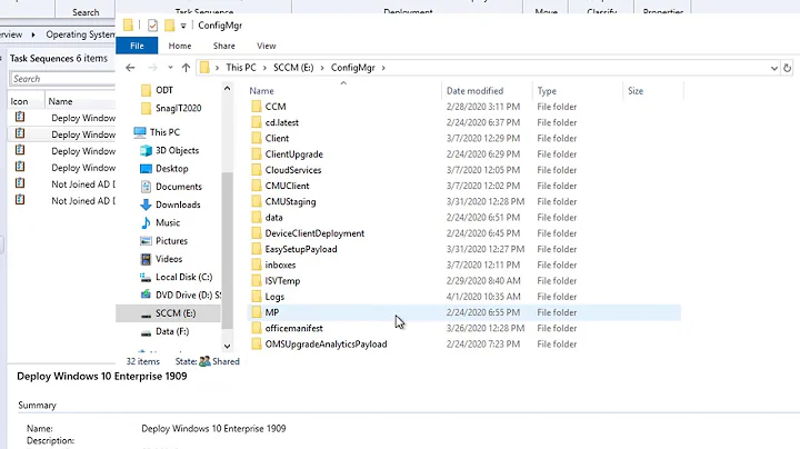 SCCM Console setup location