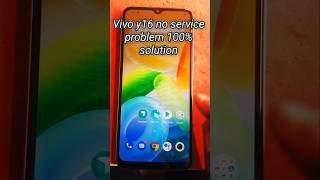vivo# y16 #no service #solution
