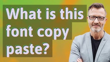 What is this font copy paste?