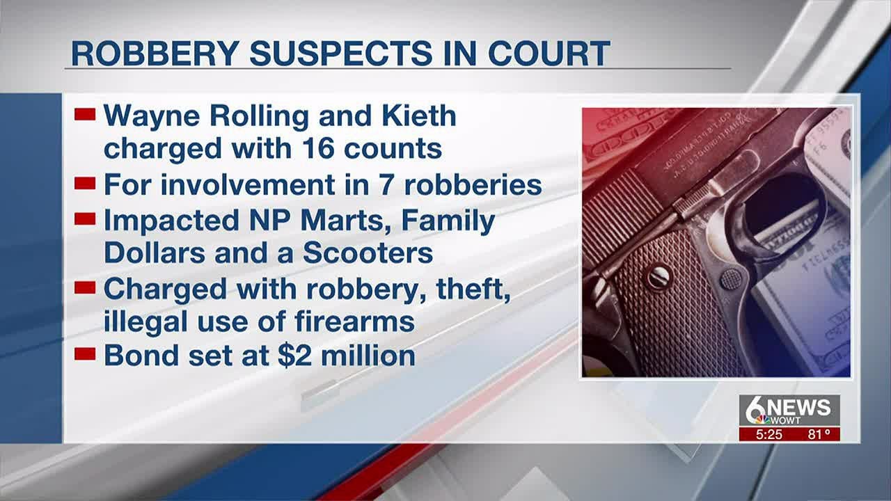 Omaha robbery suspects appear in court - YouTube