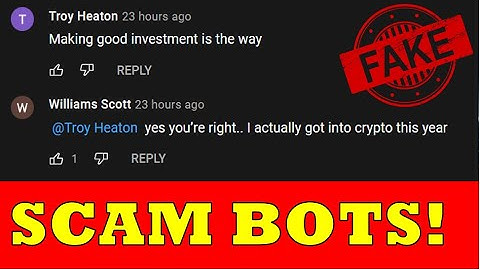 Cryptocurrency Comment Bots REPLY TO EACH OTHER! (Scam)