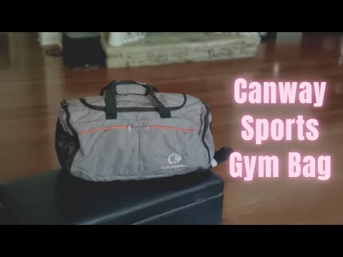 Canway Sports Gym Bag, Travel Duffel bag with Wet Pocket & Shoes