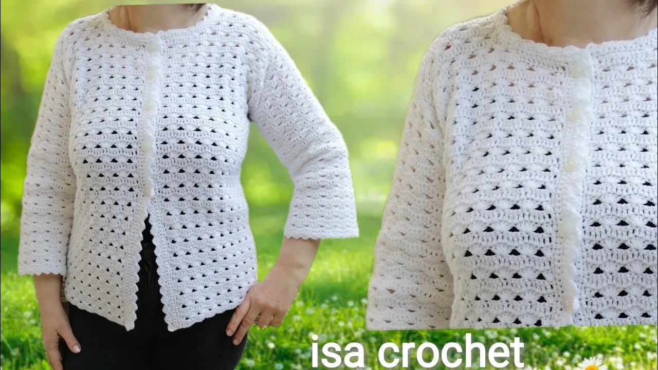 gilet bambou isa crochet