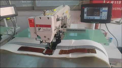 MATTRESS HANDLE STRAP TRACKER  DEMO Video 02 horizontal sewing