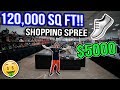 Shopping Spree in the World's Biggest Sneaker Store! (120,000 SQ FT!)