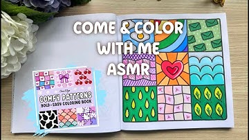 🩷 ASMR COLORING 🍳♥ Color with me ♥ COMFY PATTERNS by Coco Wyo