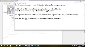 How to add swipe refresh layout in webview [fixed]