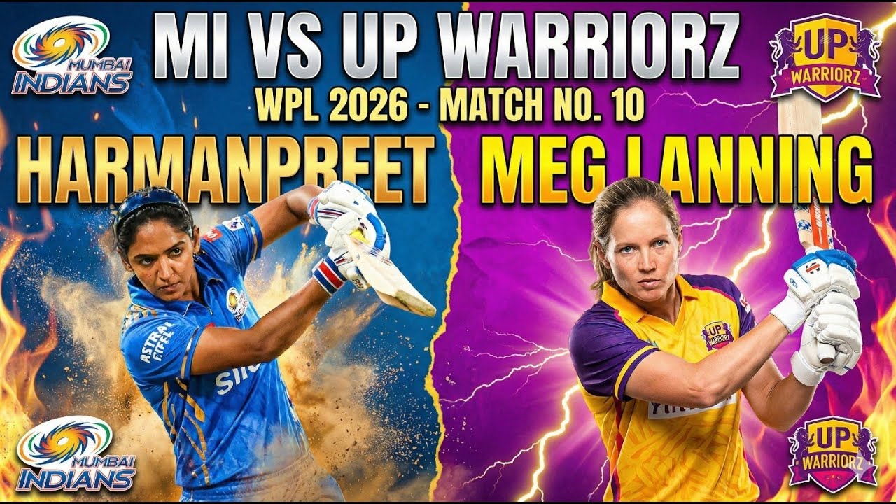 MI vs UPW Live WPL Match 10 | Harmanpreet vs Healy | Haryanvi Commentary 🔴