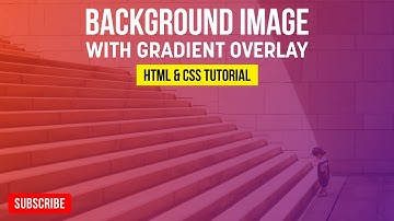 How to Add a Gradient Color Overlay on an Image Background | HTML & CSS Tutorial