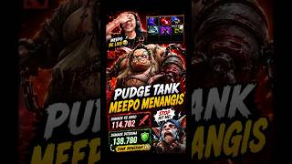 🔥 PUDGE TANK BIKIN MEEPO MENANGIS 😭 | 138K DAMAGE DITERIMA!  #dota2 #gaming #shorts #dota2highlights