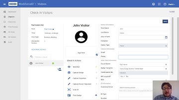 HID Visitor Manager – Visitor Check-In