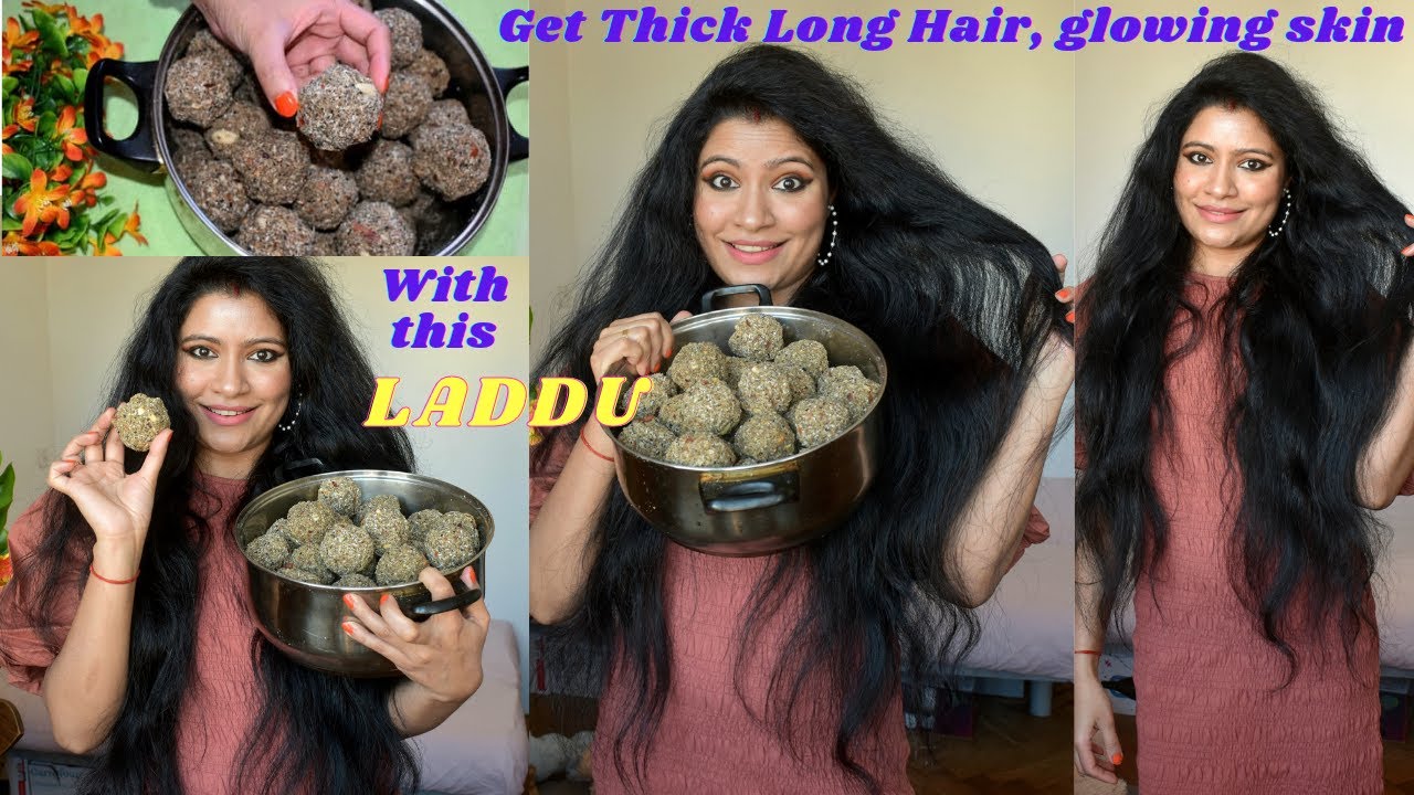 Make this Protein,Biotin,Iron,Vitamin E,Selenium Rich laddu with only 4 ingredients for Healthy Hair