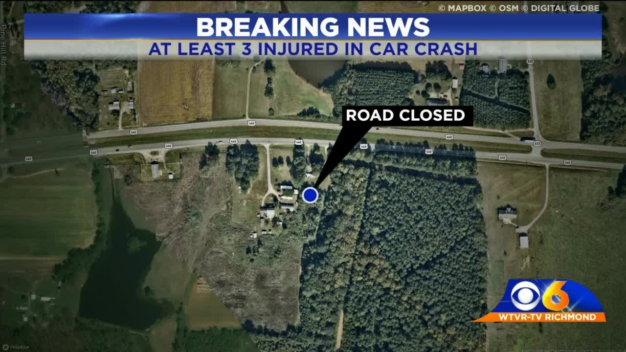 3 hurt in Route 460 crash in Dinwiddie YouTube