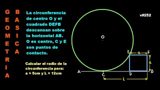 v#252.- GEOMETRIA ESCOLAR: PARA APLICAR PITAGORAS