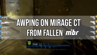 How To Awp On Mirage Ct Side - Fallen