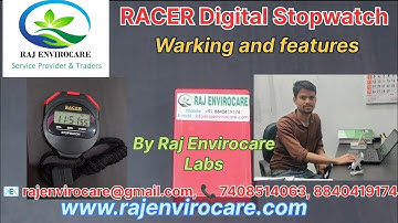 RACER Digital Stopwatch | warking and features, by Raj Envirocare labs