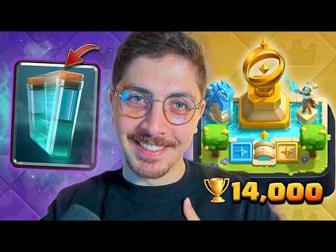 لعبت بأغبى تشكيلة ووصلت 14,000 كأس 🏆 كلاش رويال