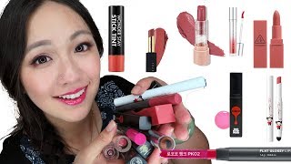 Swatches & Review Korean Lipsticks Haul - 3Ce, Espoir, Skinfood, Apieu, Missha, The Face Shop Etc