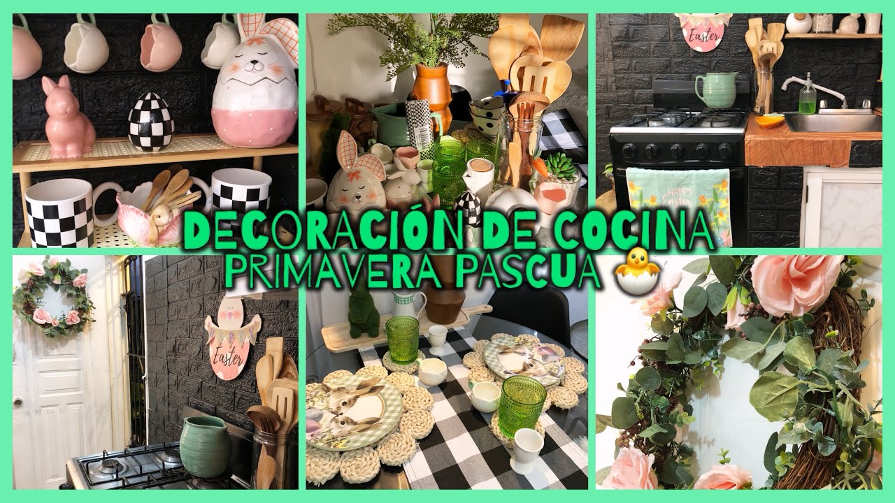 Decoración de cocina primavera pascua 🐣 