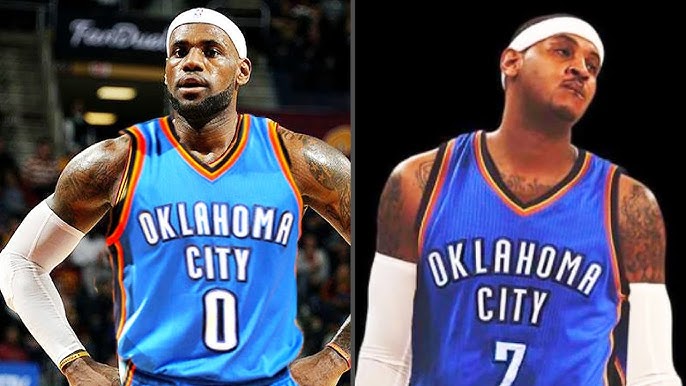 Basketball Forever on X: Welcome to the OKC Thunder Carmelo Anthony! Paul  George, Russell Westbrook, and Melo. 🔥  / X