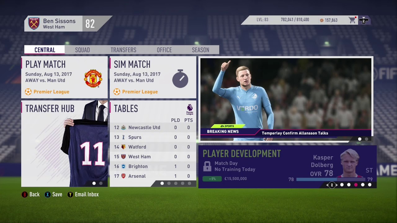 FIFA 18 West Ham United Career Mode #1 The Beginning