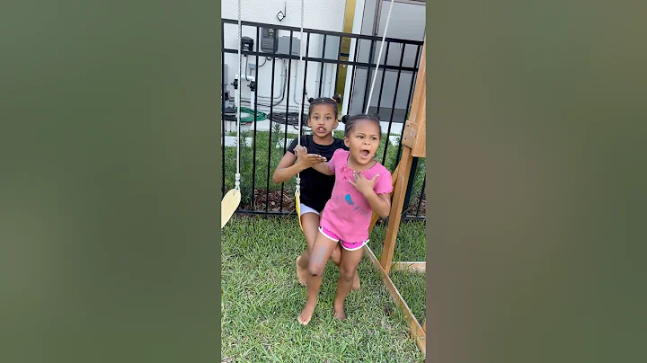 Dad catches daughters fighting over the swing #shorts