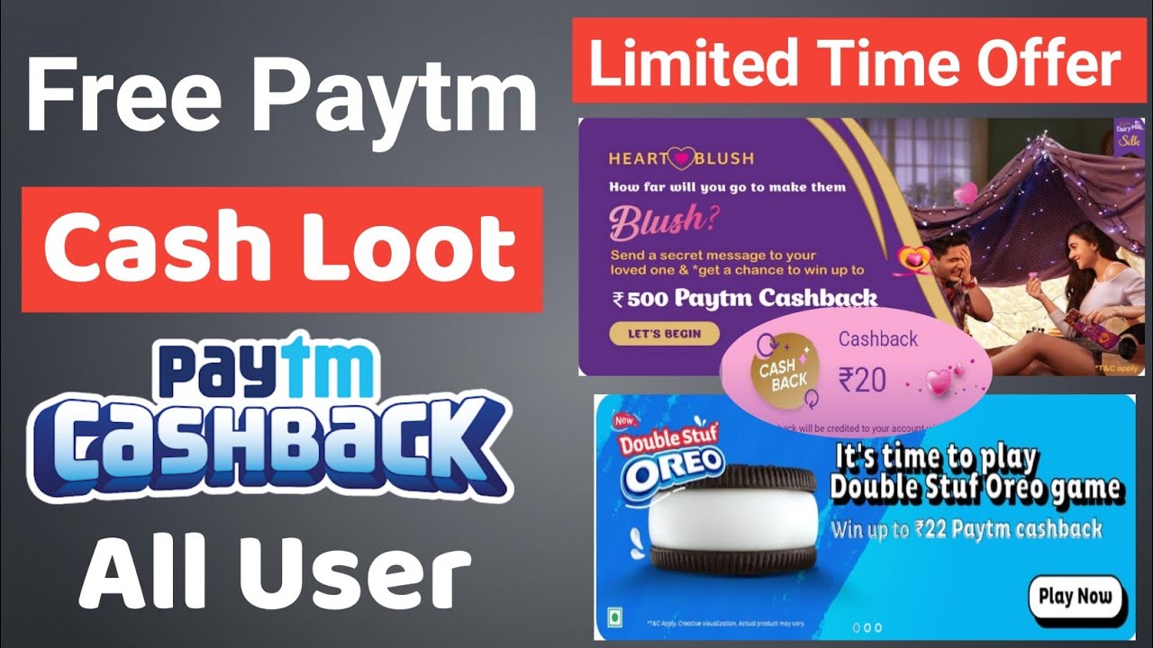 Paytm Oreo Offer !! Cadbury Dairy Milk Paytm Cash Offer for All User...😎