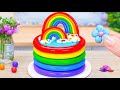 Amazing Rainbow Cake Compilation 🌈 Easy Miniature Rainbow Cake Recipe 🍧 Petite Baker Making