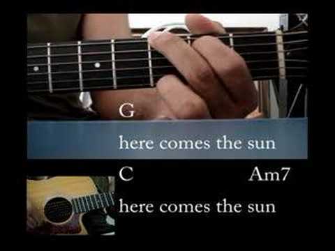 Chords and Lyrics -The Beatles here comes the sun - new version