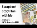 Scrapbook Story Plan With Me | Ali Edwards | September 2021 SBTM