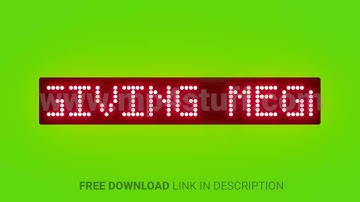 Thanksgiving Mega Discounts Scrolling Red Dot Matrix LED Text Animation on Green Screen Seamless Loo