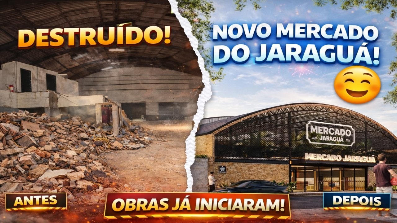 VEM AÍ UM NOVO MERCADO DO JARAGUÁ | OBRAS JÁ INCIARAM!