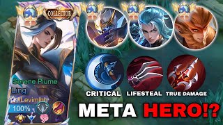 LING FASTHAND SUPER AGGRESSIVE ROTATION DESTROY META HEROES!! | LING BEST BUILD &amp; EMBLEM 2025