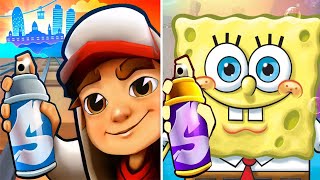 Subway Surfers Barcelona - JAKE vs SpongeBob On The Run Android Gameplay screenshot 5