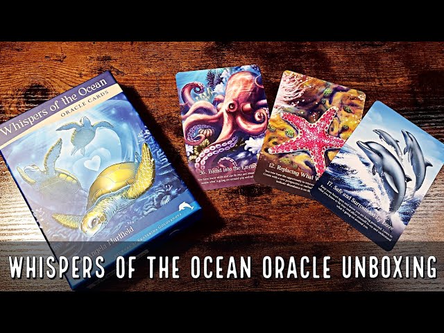 Whispers of the Ocean Oracle Unboxing and Flip Through - YouTube