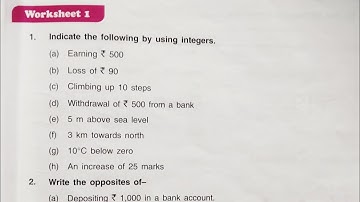 DAV class 6 maths chapter 3 worksheet 1 - all questions solved
