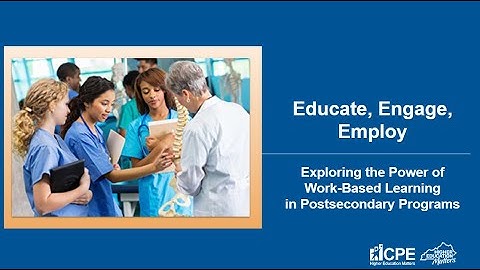 Educate, Engage, Employ: Exploring the Power of Work-Based Learning in Postsecondary Programs