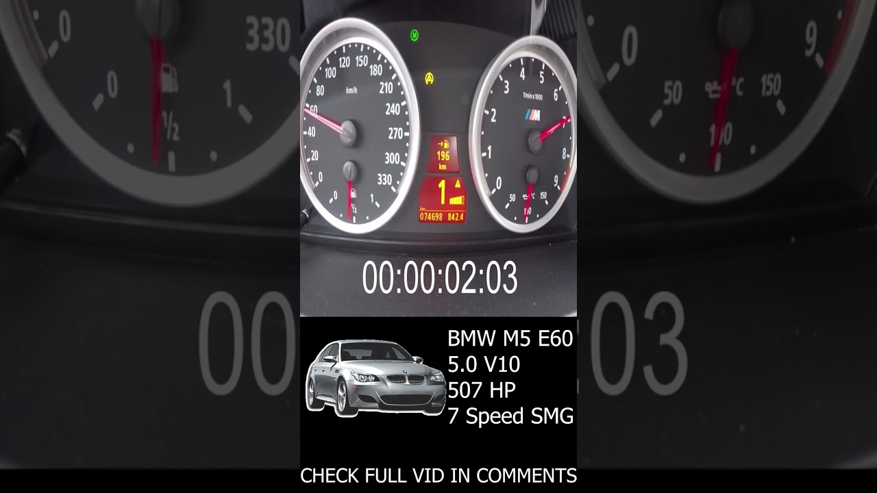 BMW M5 E60 V10 Acceleration 