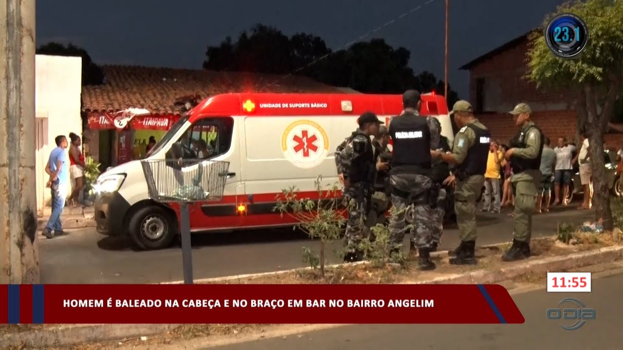 Homem é baleado na cabeça e no braço em bar no Bairro Angelim 13 10 2023