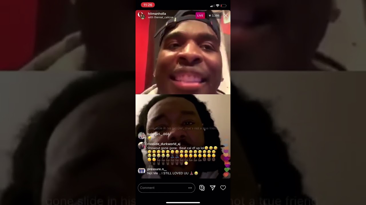 Hitman Holla & Calicoe HEATED Argument on Instagram Live