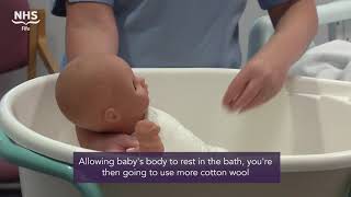 NHS Fife's guide to bathing your baby