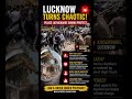 🚨 Lucknow Turns Chaotic — Police Lathicharge During Protest