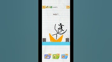 He is always in Trouble! Draw 2 Save Level - 1 to 5.