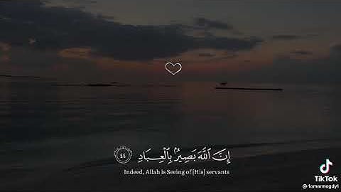تلاوه الايه ٤٤ من سورة غافر / وَأُفَوِّضُ أَمْرِي إِلَى اللَّهِ إِنَّ اللَّهَ بَصِيرٌ بِالْعِبَادِ