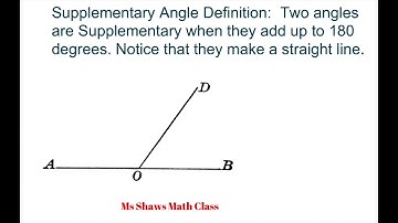 Examples of Supplementary Angles. Solve for x. Find Degrees