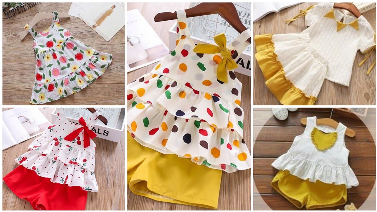 Baby girls dress design for summer /cotton frock design for baby girls