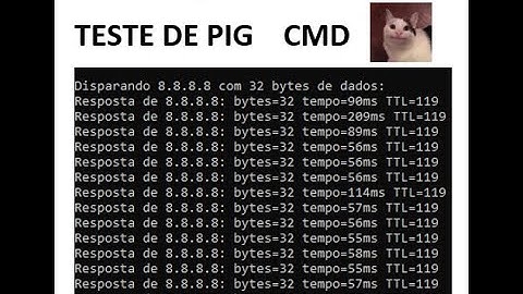 Como realizar teste de ping pelo CMD